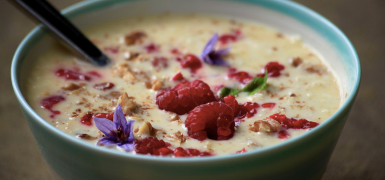 Orange and Saffron Muesli Chai by Mira